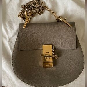 Chloe Mini Drew Bag - Grey
